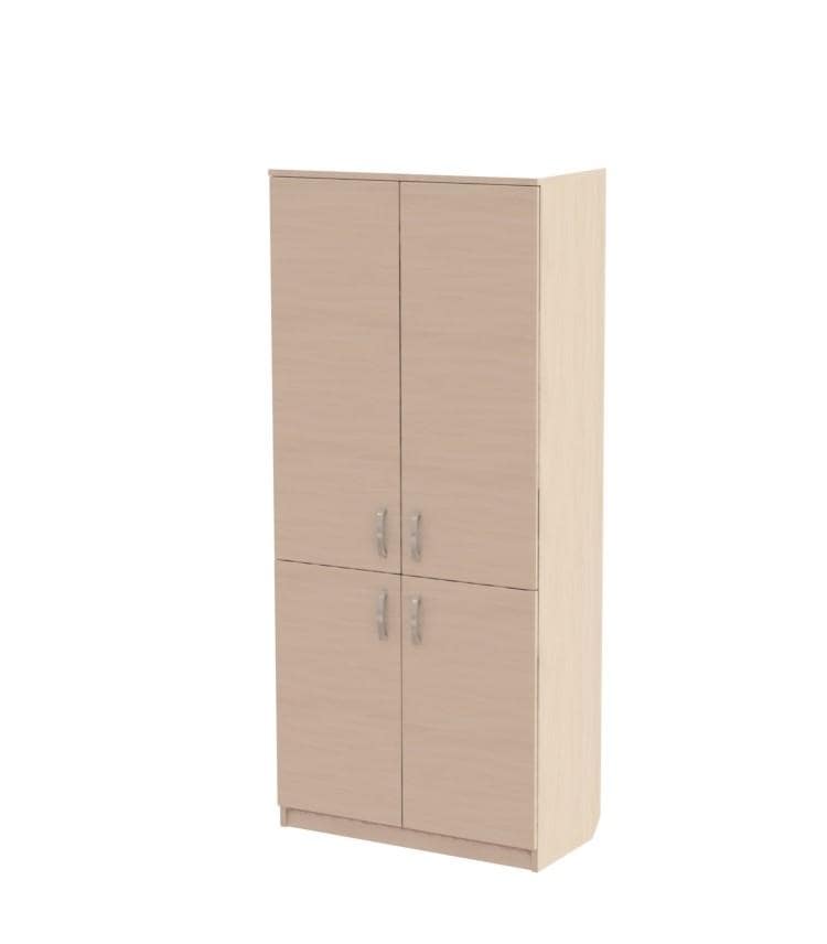 Шафа книжкова закрита 4-х дверна РОЗКОМ, розмір 800х380х1840 мм.